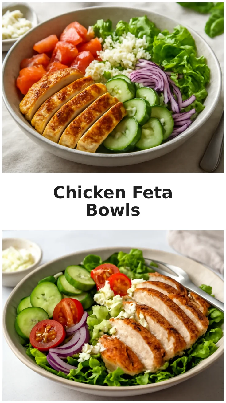 Colorful Meal Prep Chicken Feta Cucumber Bowls 3 Colorful Meal Prep Chicken Feta Cucumber Bowls for Healthy Lunches