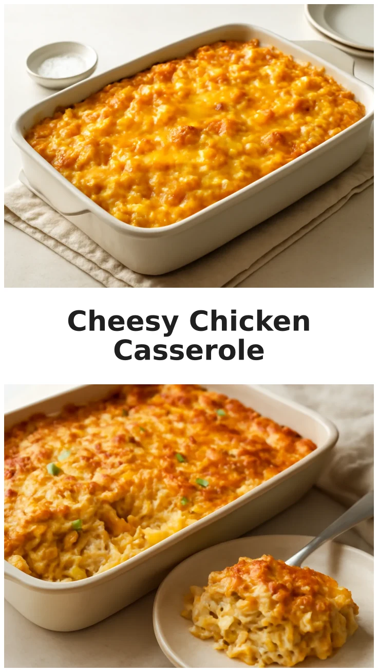 Golden Baked Cheesy Chicken Corn Casserole 3 Golden Baked Cheesy Chicken Corn Casserole Recipe for Dinner