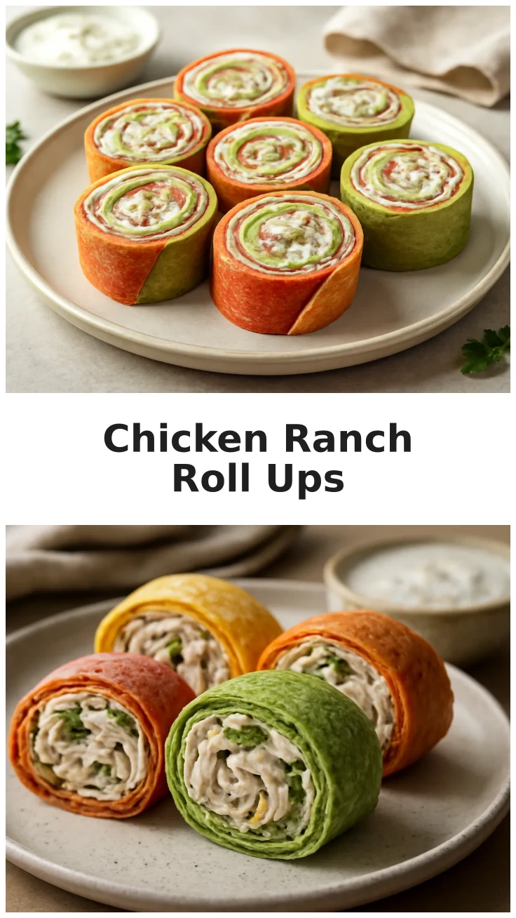 Cheesy Chicken Ranch Pinwheel Roll Ups 3 Cheesy Chicken Ranch Pinwheel Roll Ups for Any Gathering