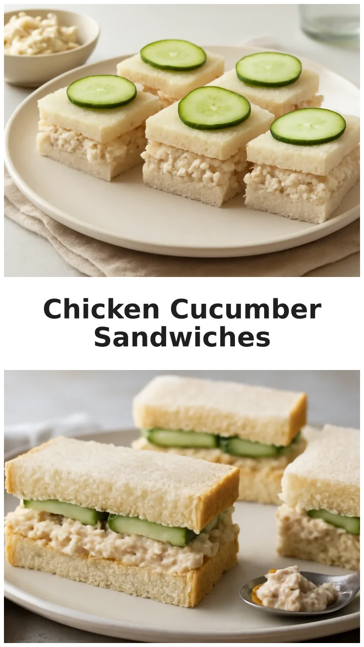 Creamy Chicken Cucumber Finger Sandwiches 3 Creamy Chicken Cucumber Finger Sandwiches for Your Next Brunch