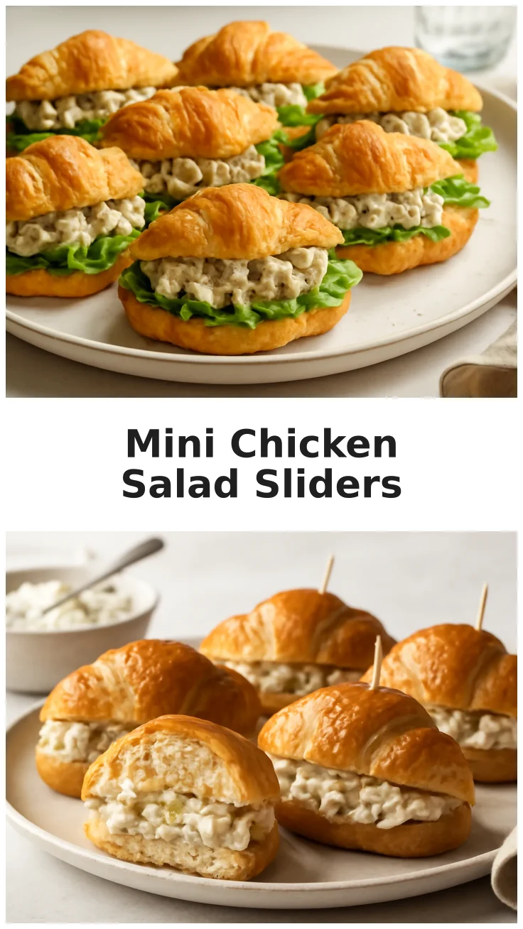 Fresh Mini Chicken Salad Croissant Sliders 3 Fresh Mini Chicken Salad Croissant Sliders Recipe