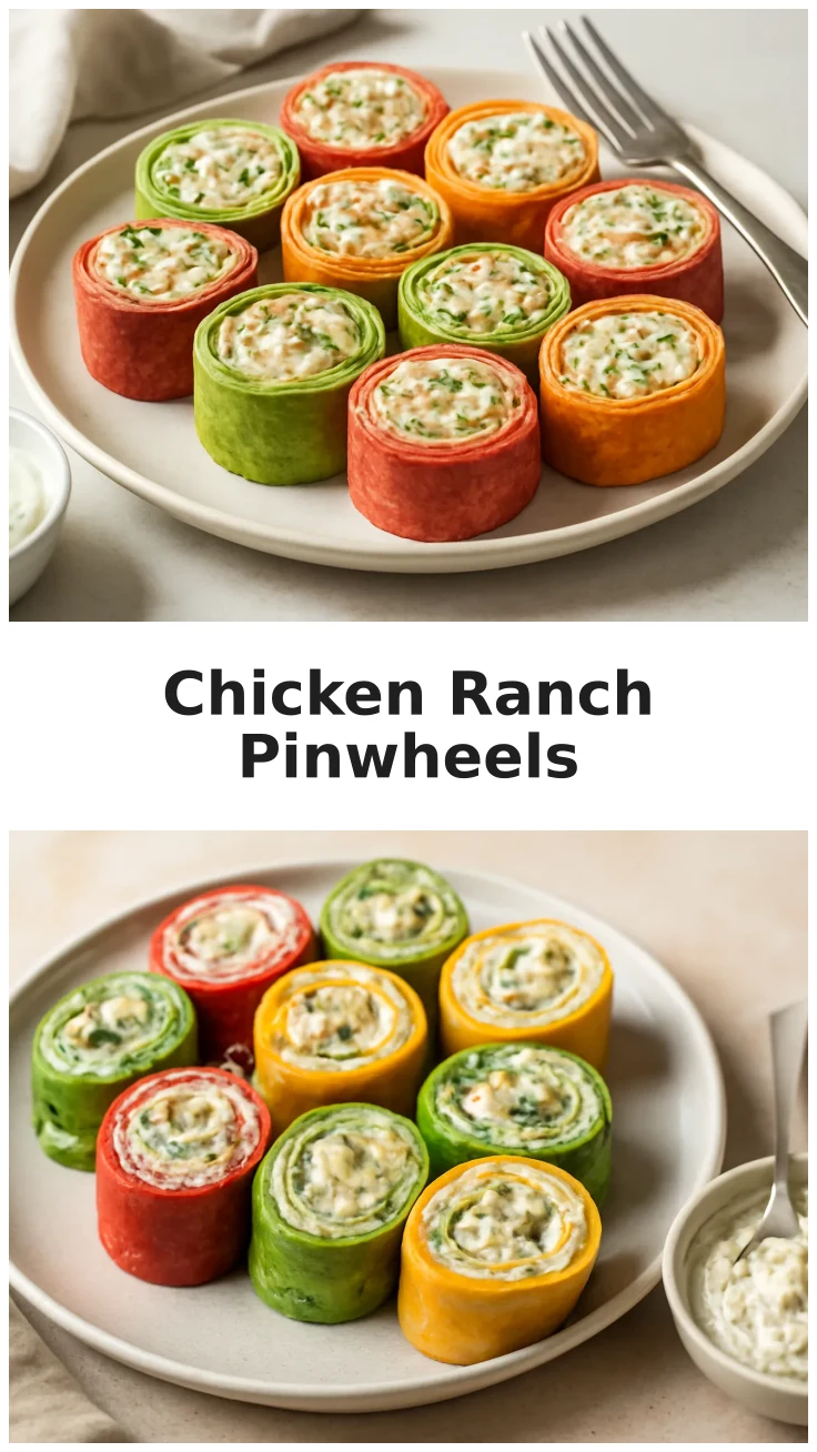 Fresh Rotisserie Chicken Ranch Pinwheels 3 Fresh Rotisserie Chicken Ranch Pinwheels for Easy Snacking