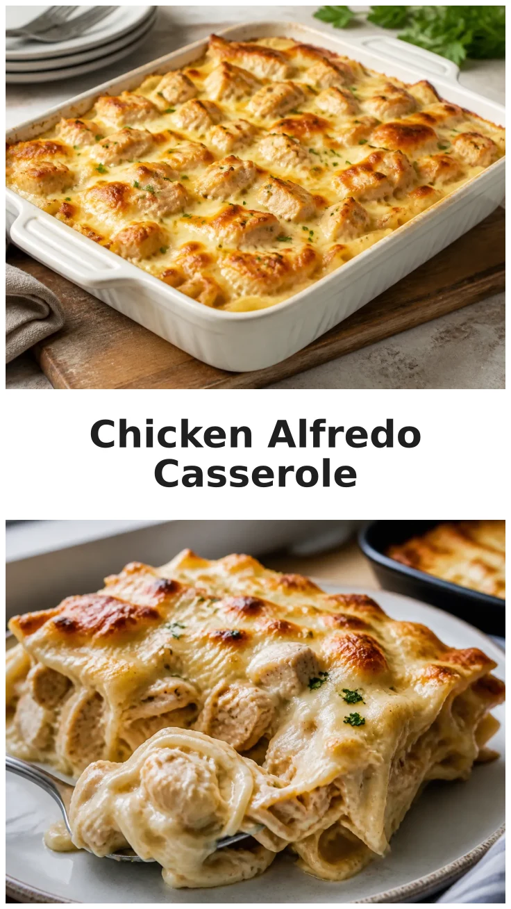 Golden Baked Chicken Alfredo Pizza Casserole Recipe Golden Baked Chicken Alfredo Pizza Casserole Recipe