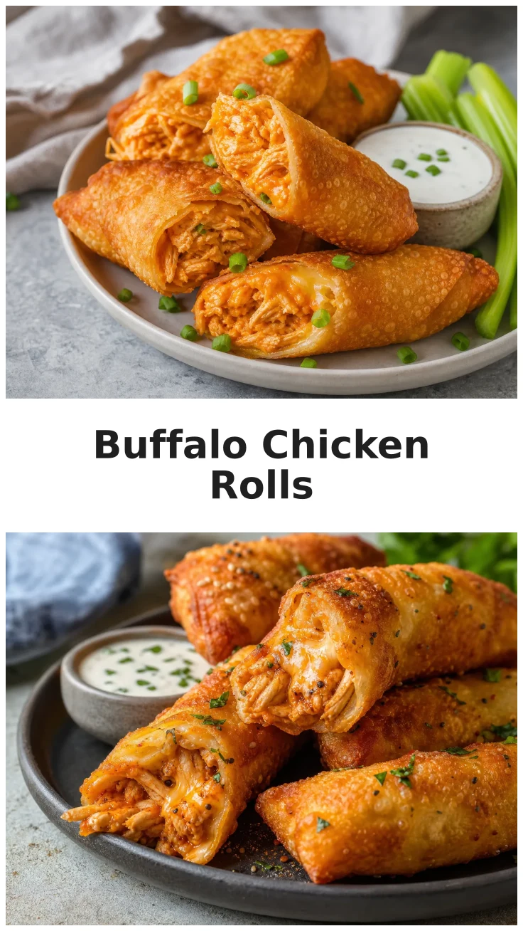 Golden Baked Buffalo Chicken Pizza Rolls for Game Day Golden Baked Buffalo Chicken Pizza Rolls for Game Day