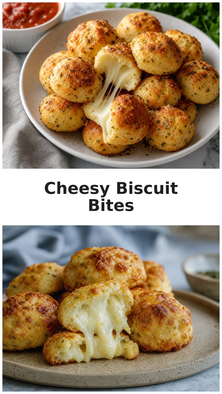 Golden Baked Cheesy Marinara Biscuit Bites Recipe Golden Baked Cheesy Marinara Biscuit Bites Recipe