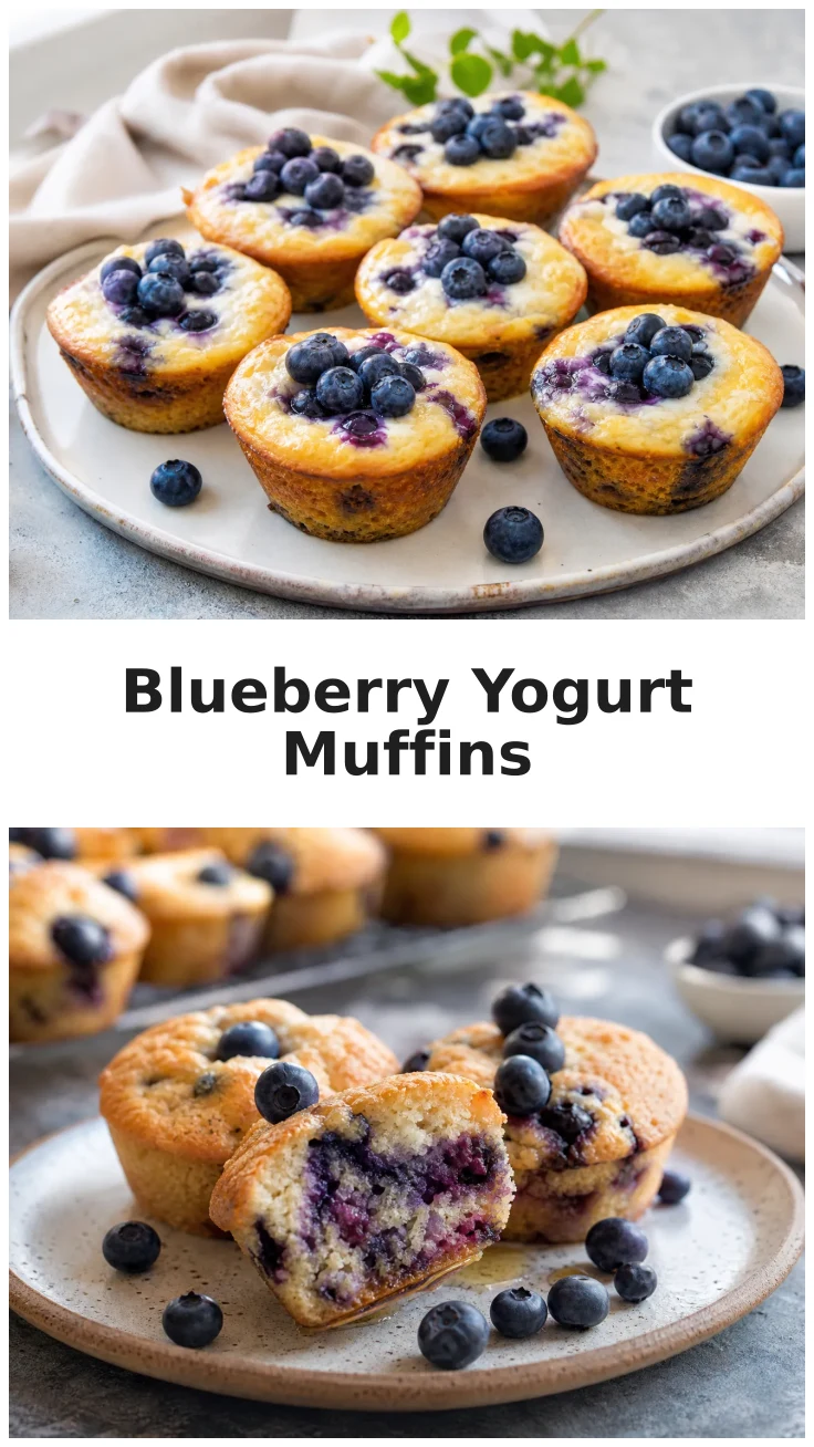 Golden Healthy Blueberry Yogurt Muffin Cups Recipe Golden Healthy Blueberry Yogurt Muffin Cups Recipe