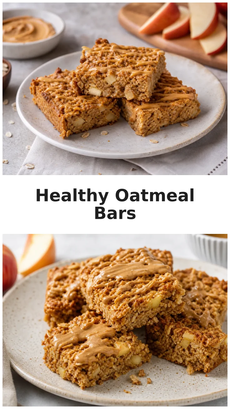 Golden Healthy Peanut Butter Apple Oatmeal Bars Recipe Golden Healthy Peanut Butter Apple Oatmeal Bars Recipe