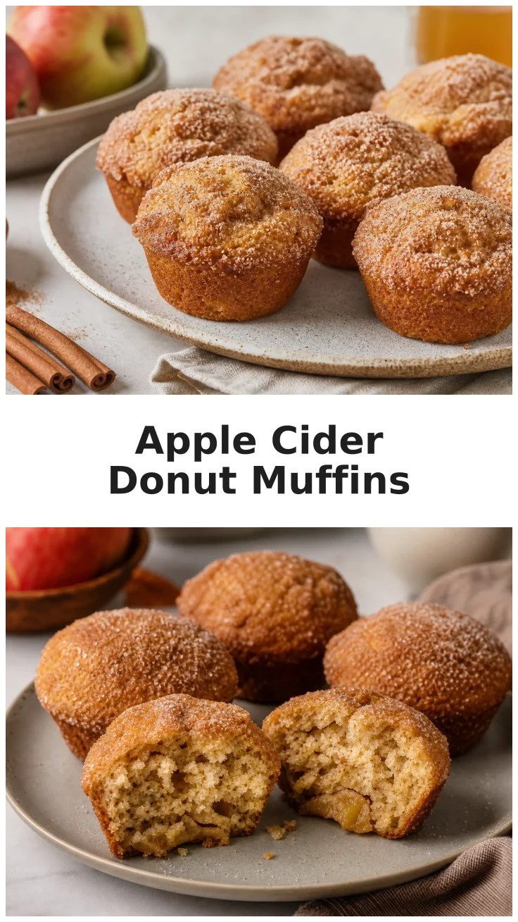 Golden Baked Apple Cider Donut Muffins Recipe Golden Baked Apple Cider Donut Muffins Recipe