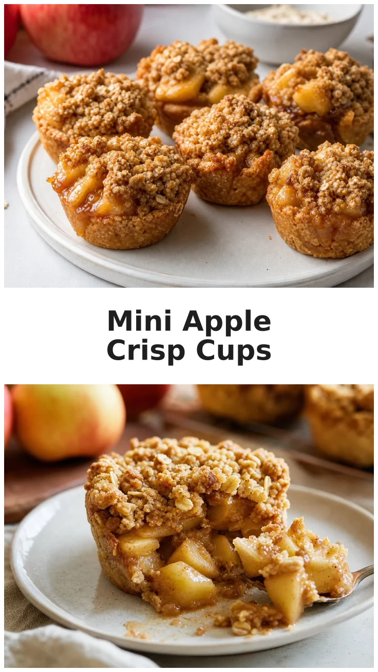 Golden Baked Mini Apple Crisp Cups for Cozy Gatherings Golden Baked Mini Apple Crisp Cups for Cozy Gatherings