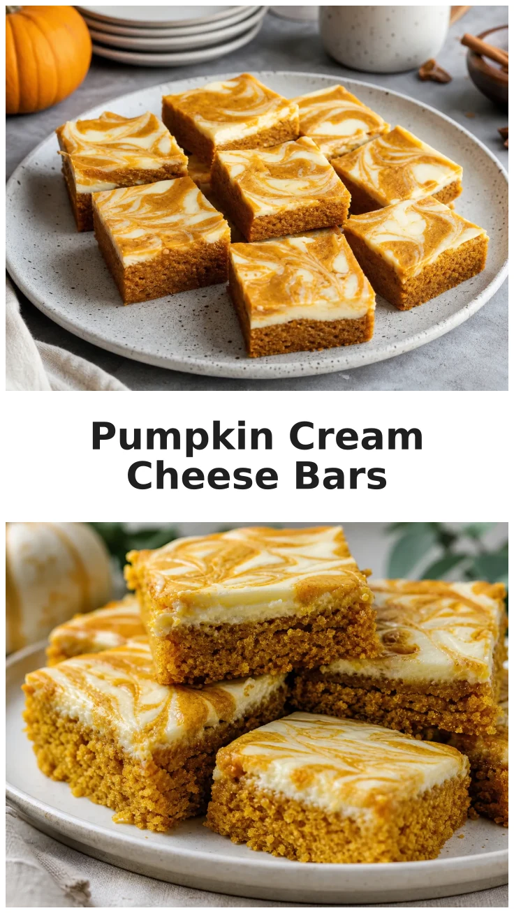 Delicious Golden Pumpkin Cream Cheese Swirl Bars Recipe Delicious Golden Pumpkin Cream Cheese Swirl Bars Recipe