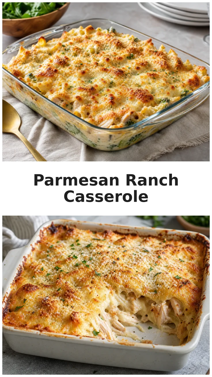 Golden Baked Parmesan Ranch Chicken Casserole Recipe Golden Baked Parmesan Ranch Chicken Casserole Recipe
