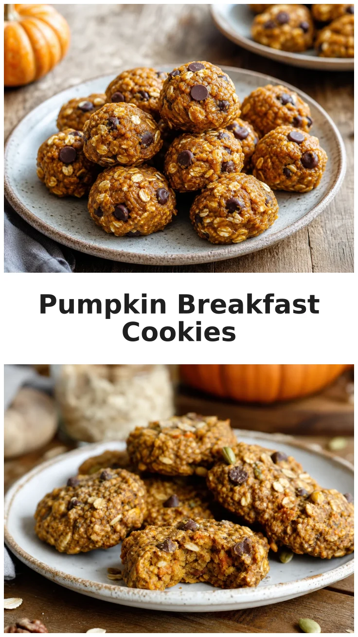 Chewy Healthy Pumpkin Breakfast Cookie Bites for Fall Mornings Chewy Healthy Pumpkin Breakfast Cookie Bites for Fall Mornings
