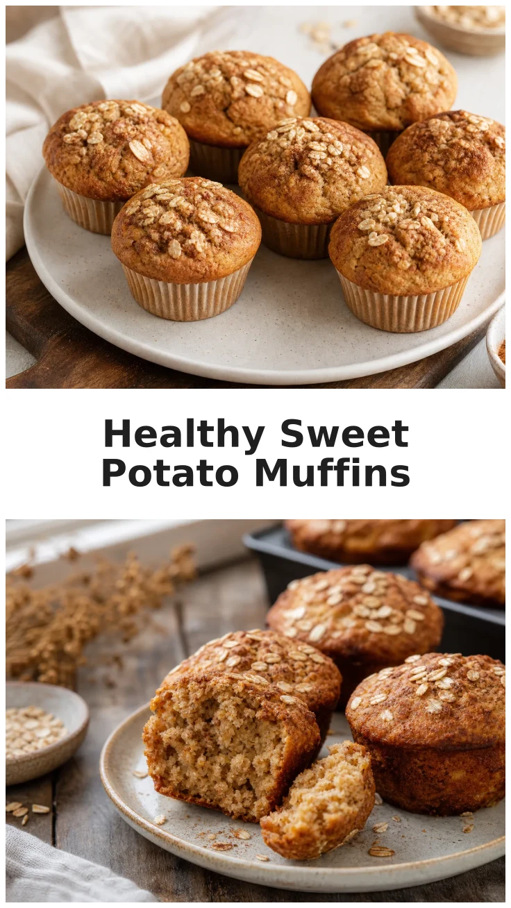 Golden Healthy Cinnamon Sweet Potato Muffins Recipe Golden Healthy Cinnamon Sweet Potato Muffins Recipe