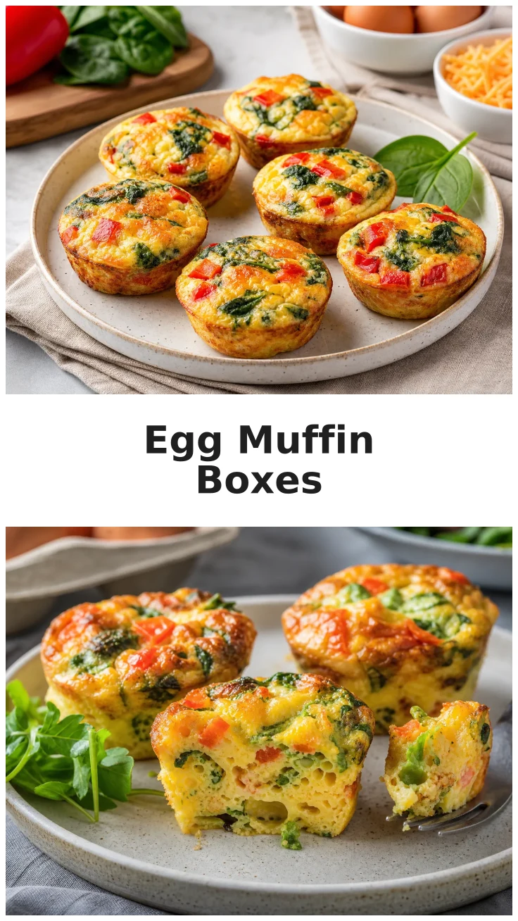 Fresh Meal Prep School Morning Egg Muffin Boxes Recipe