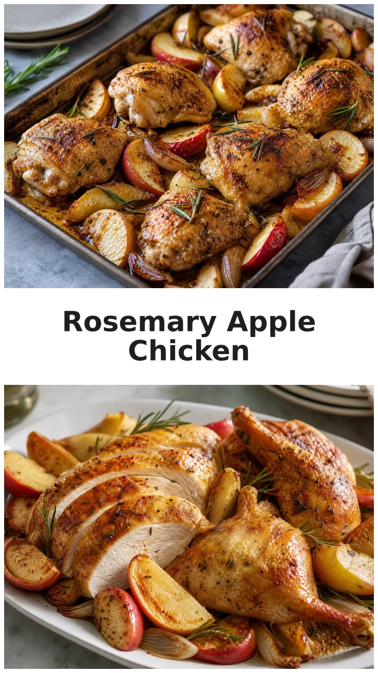 Juicy Rosemary Apple Chicken Sheet Pan Dinner Recipe Juicy Rosemary Apple Chicken Sheet Pan Dinner Recipe