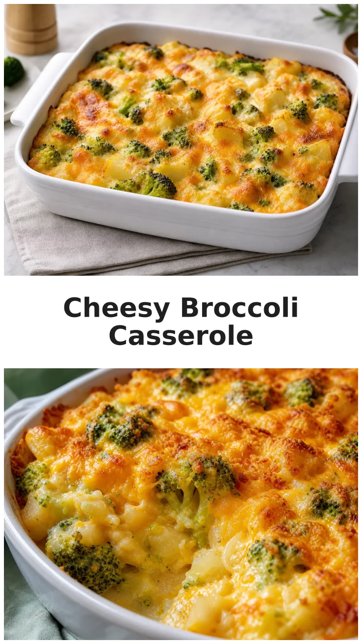 Cheesy Broccoli Cheddar Potato Casserole Recipe for Family Dinners Cheesy Broccoli Cheddar Potato Casserole Recipe for Family Dinners