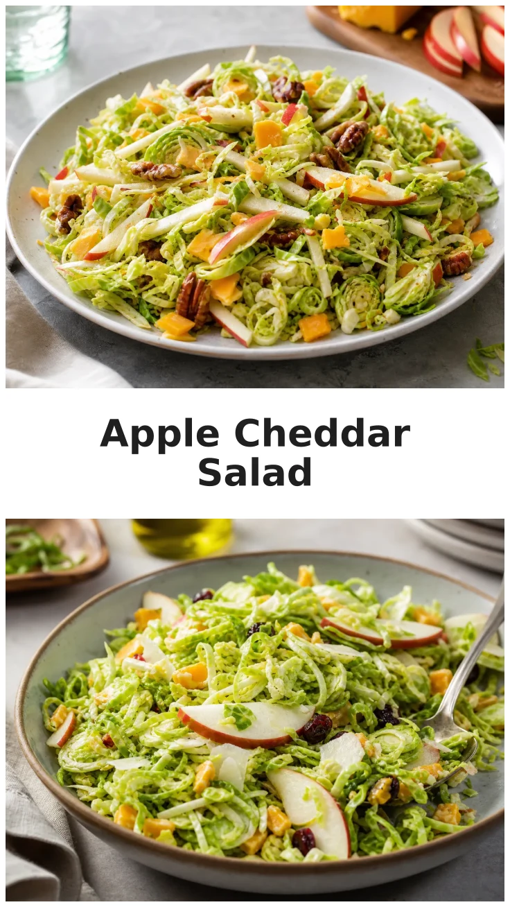 Fresh Apple Cheddar Brussels Sprouts Salad Recipe Fresh Apple Cheddar Brussels Sprouts Salad Recipe