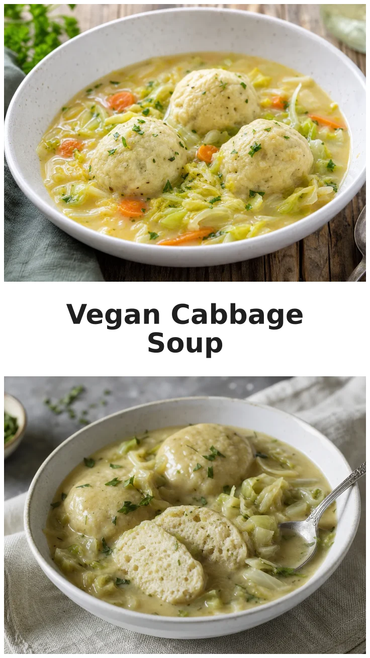 Creamy Vegan Cabbage Dumpling Soup for Cozy Nights
