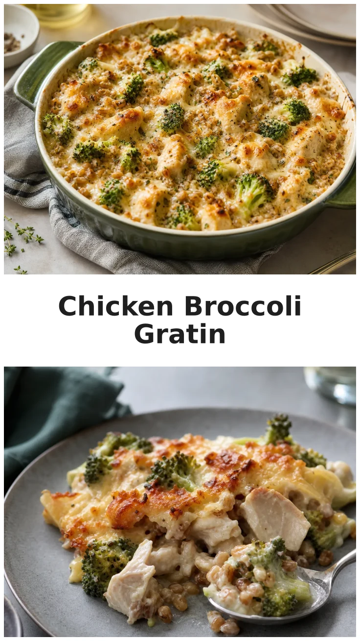 Golden Chicken Broccoli Farro Gratin Recipe Golden Chicken Broccoli Farro Gratin Recipe