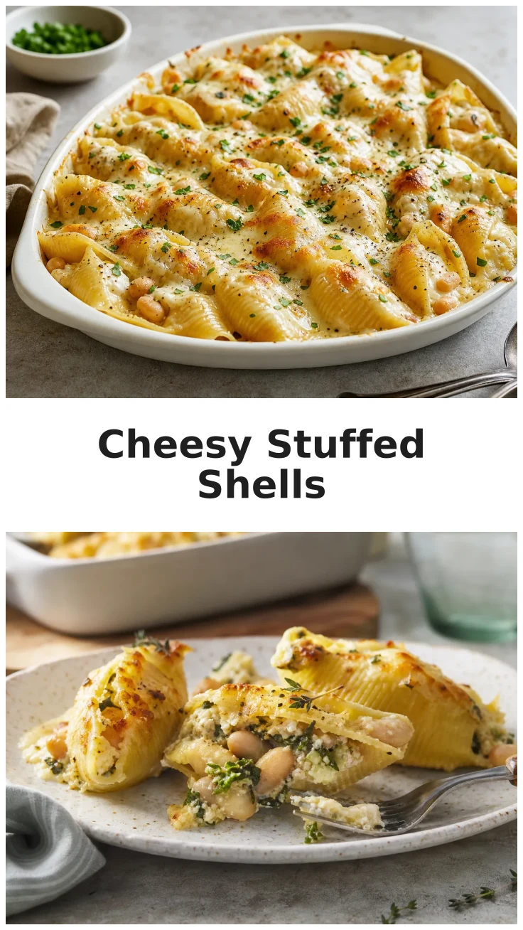 Cheesy White Bean Stuffed Shells for a Cozy Dinner Cheesy White Bean Stuffed Shells for a Cozy Dinner