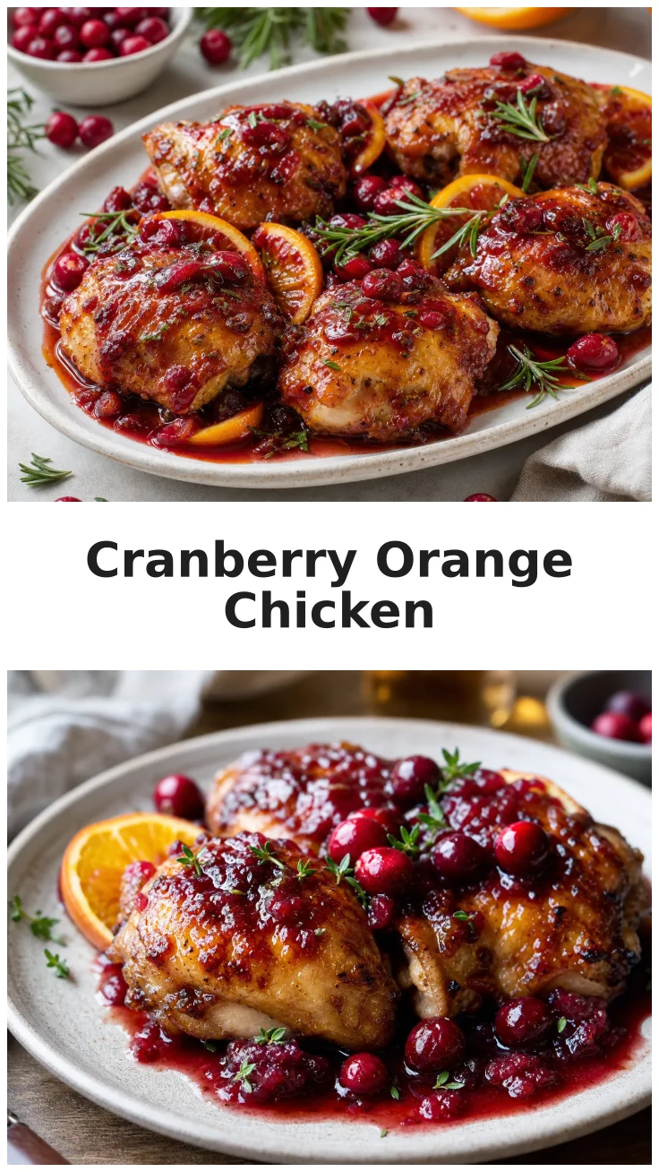 Juicy Cranberry Orange Chicken Thighs Recipe Juicy Cranberry Orange Chicken Thighs Recipe