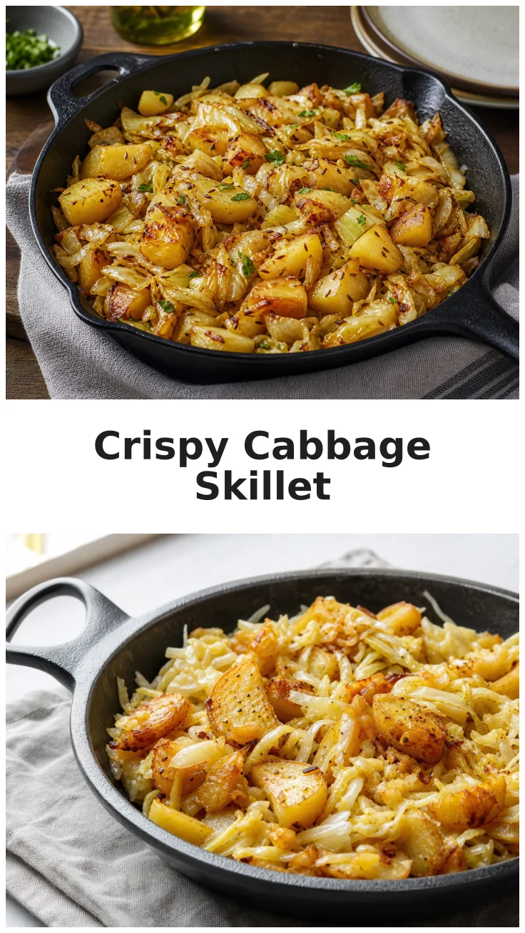 Crispy Cabbage and Potato Skillet Recipe for Dinner Crispy Cabbage and Potato Skillet Recipe for Dinner