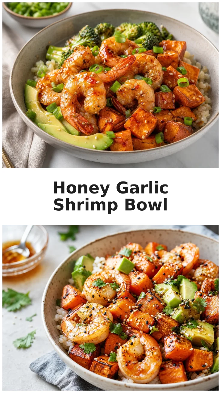 Golden Honey Garlic Shrimp Sweet Potato Bowls Recipe Golden Honey Garlic Shrimp Sweet Potato Bowls Recipe