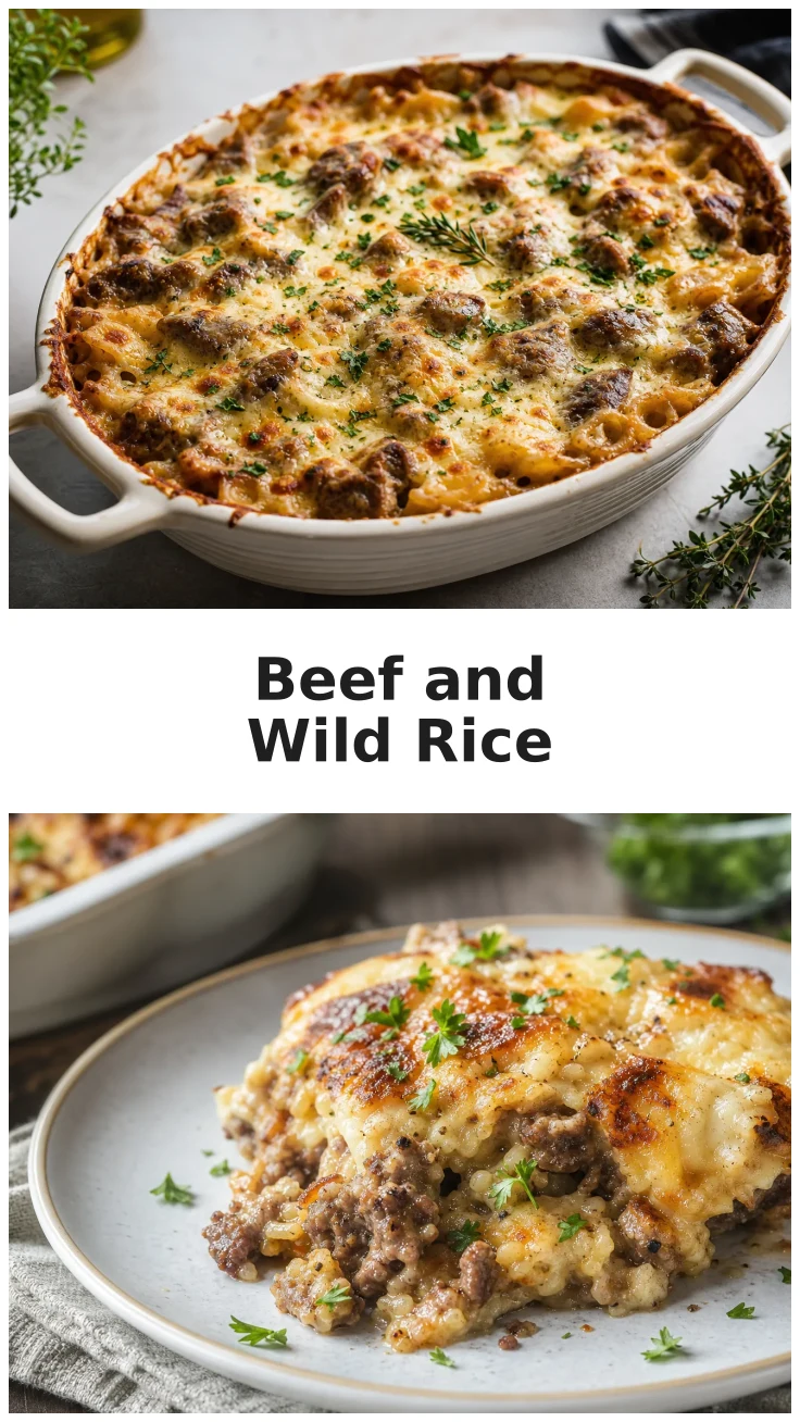 Creamy Beef and Wild Rice Casserole for Cozy Nights