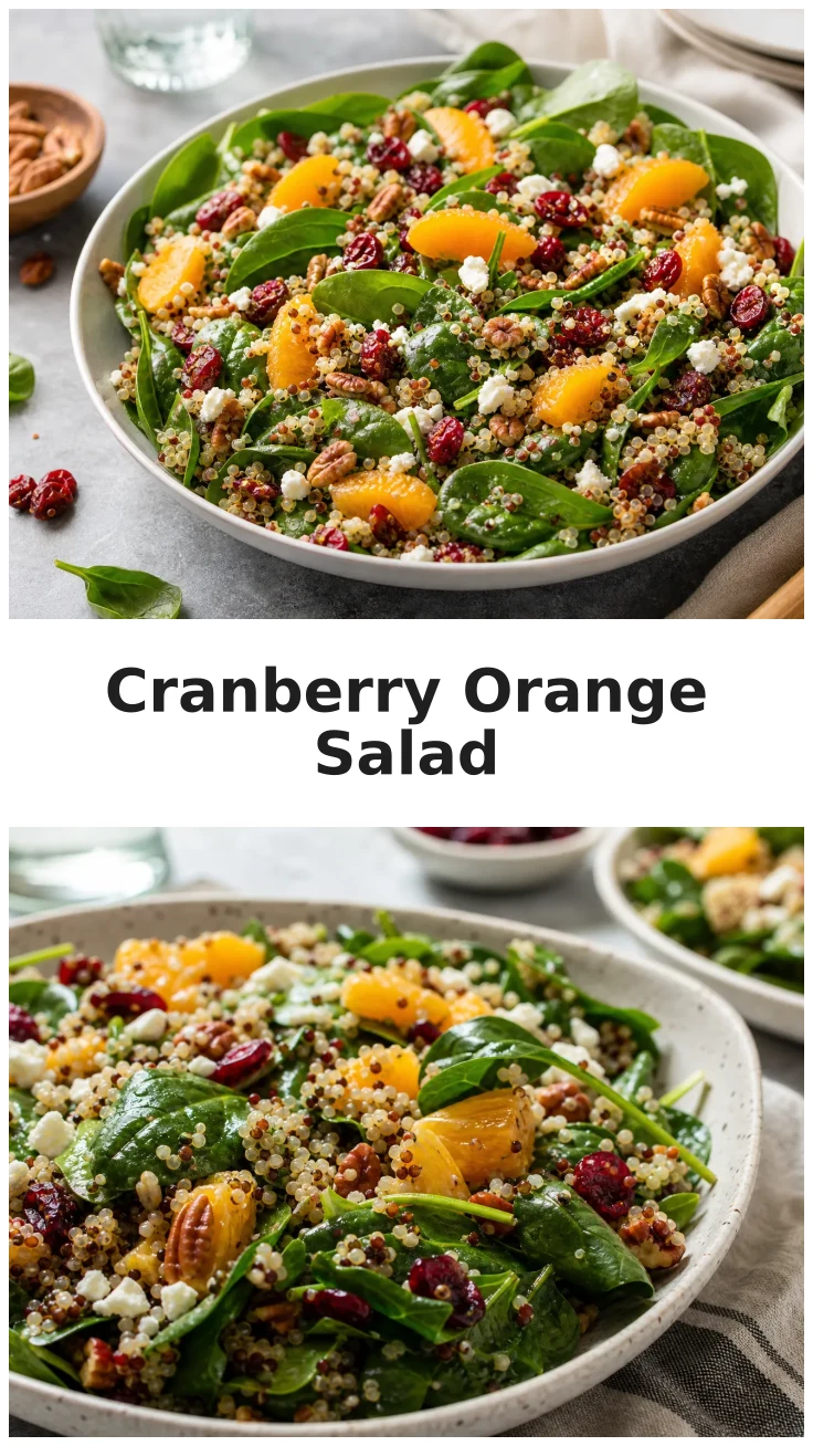 Fresh Cranberry Orange Spinach Quinoa Salad Recipe Fresh Cranberry Orange Spinach Quinoa Salad Recipe