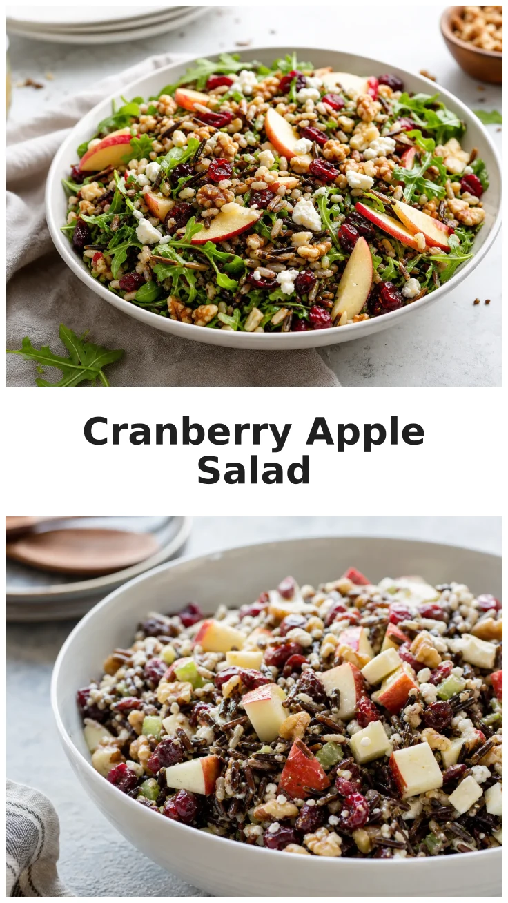 Fresh Cranberry Apple Wild Rice Salad for Fall Gatherings Fresh Cranberry Apple Wild Rice Salad for Fall Gatherings