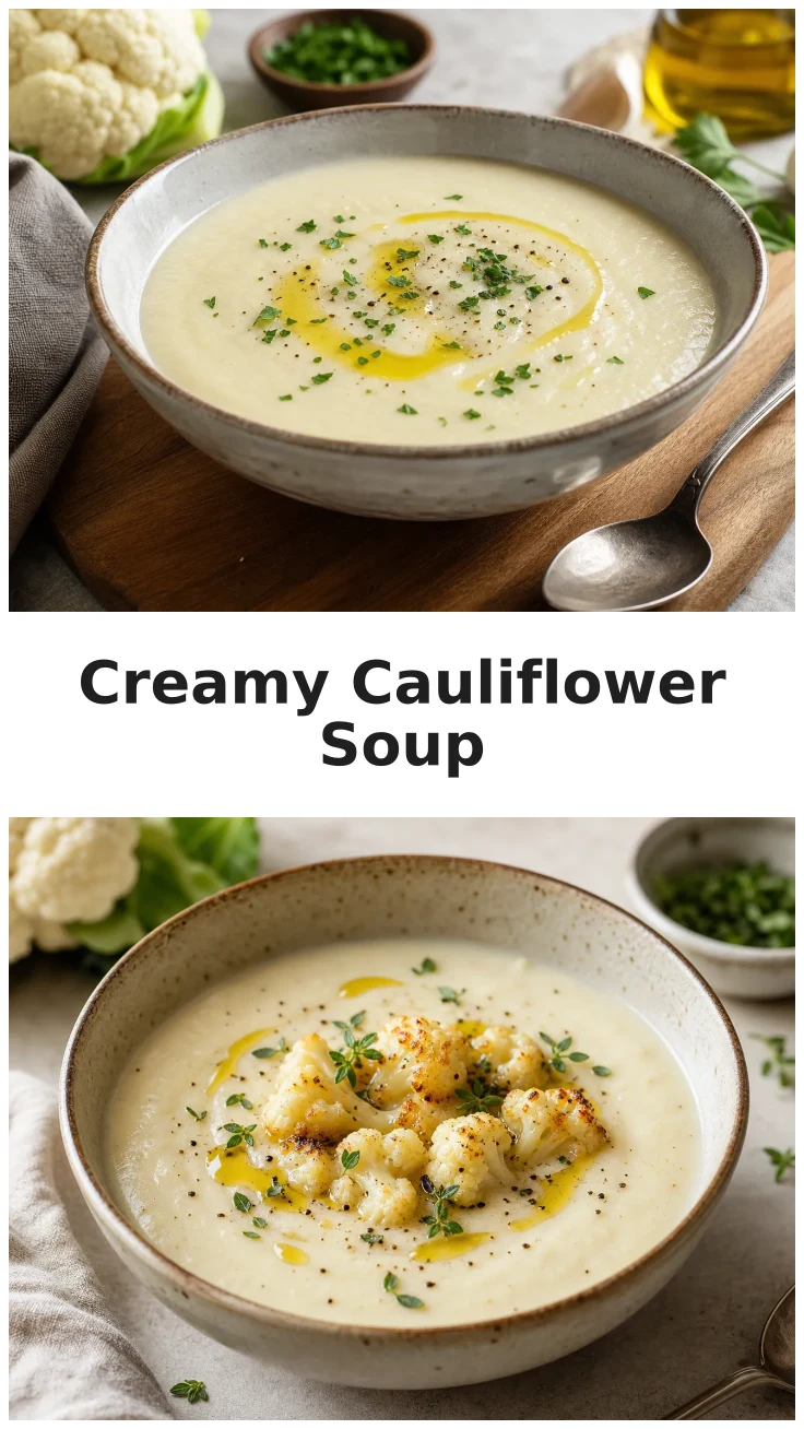 Creamy Cauliflower White Bean Soup Recipe for Cozy Nights