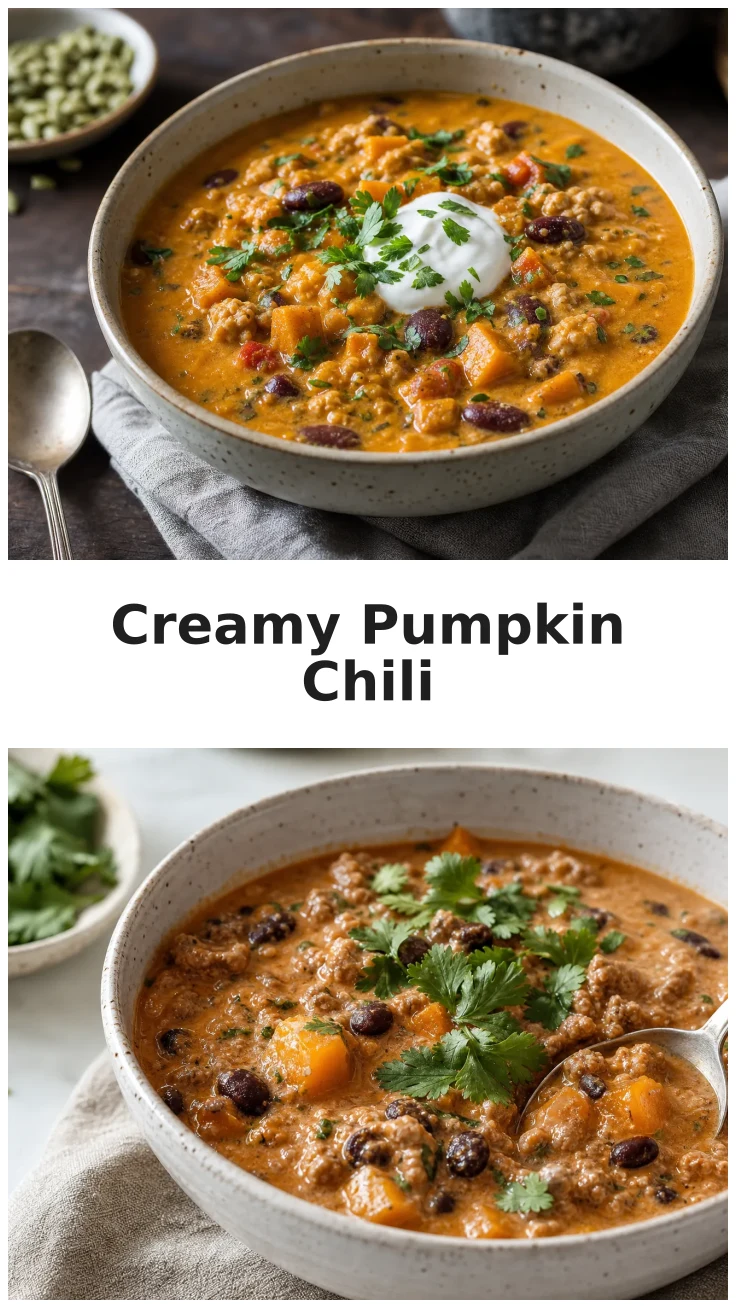 Creamy Pumpkin Turkey Chili Recipe for Cozy Nights Creamy Pumpkin Turkey Chili Recipe for Cozy Nights