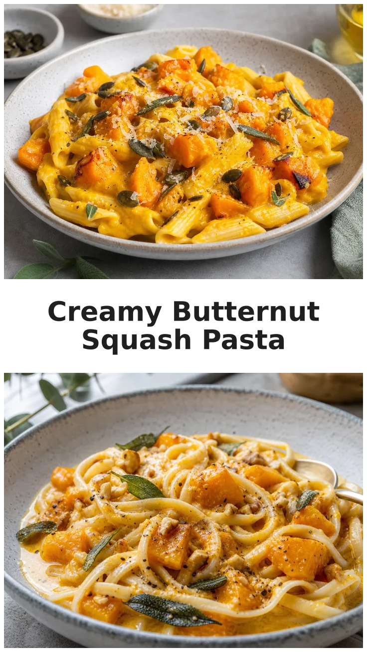 Creamy Butternut Squash White Bean Pasta Recipe Creamy Butternut Squash White Bean Pasta Recipe