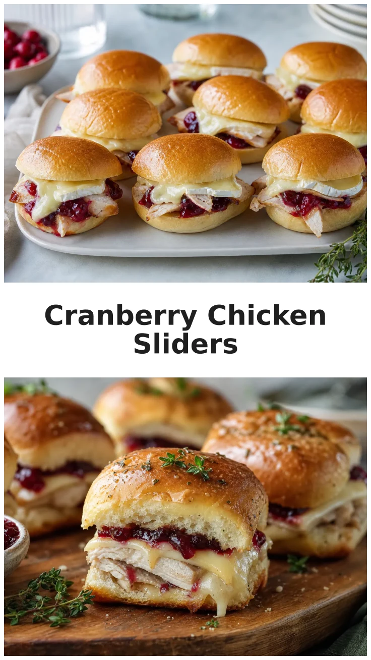 Cranberry Chicken Brie Sliders for Your Next Gathering
