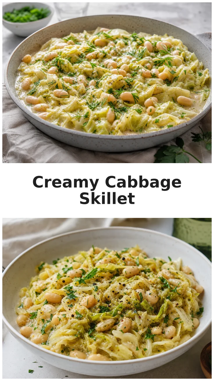 Creamy Cabbage and White Bean Skillet for Cozy Dinners