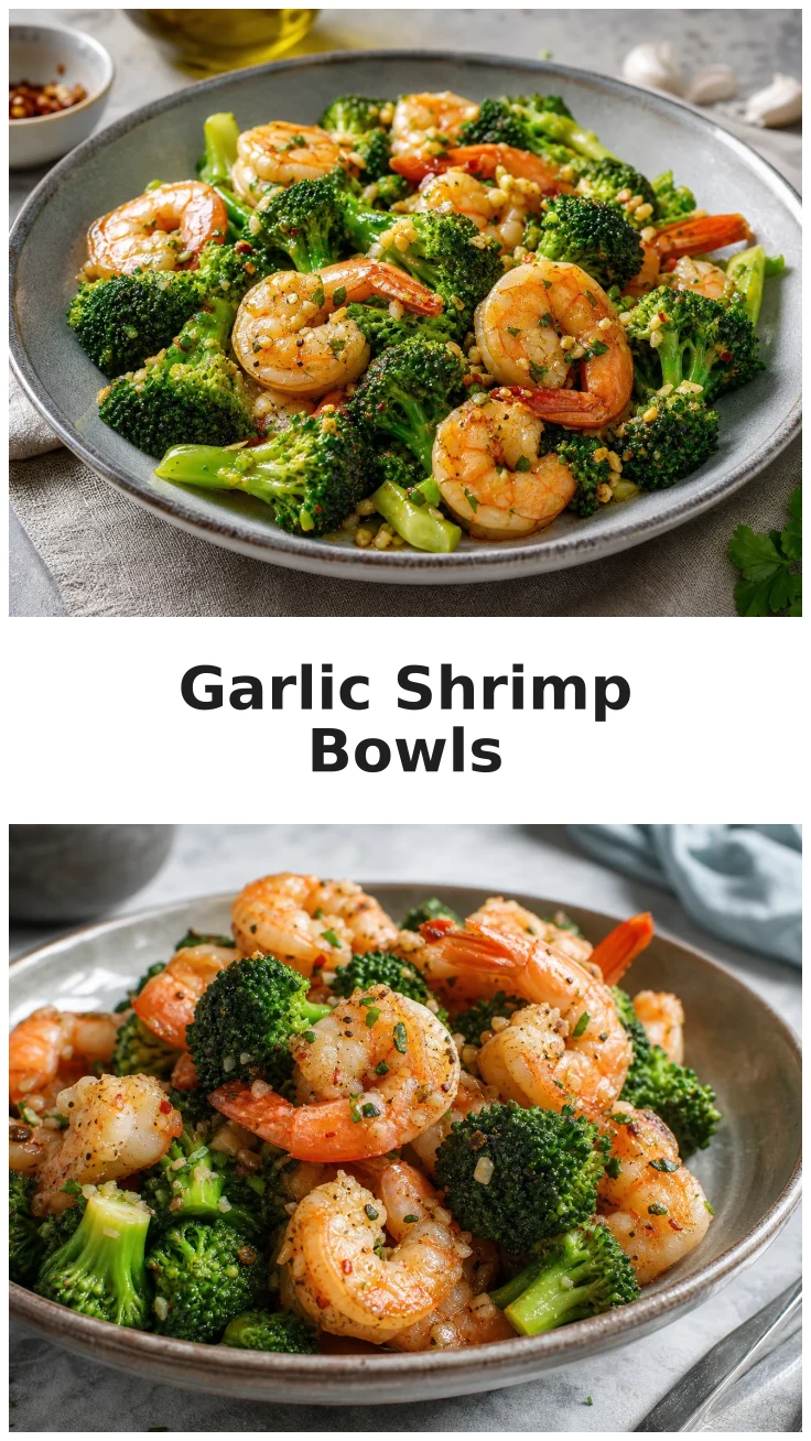 Delicious Roasted Garlic Shrimp Broccoli Bowls for Healthy Meals Delicious Roasted Garlic Shrimp Broccoli Bowls for Healthy Meals