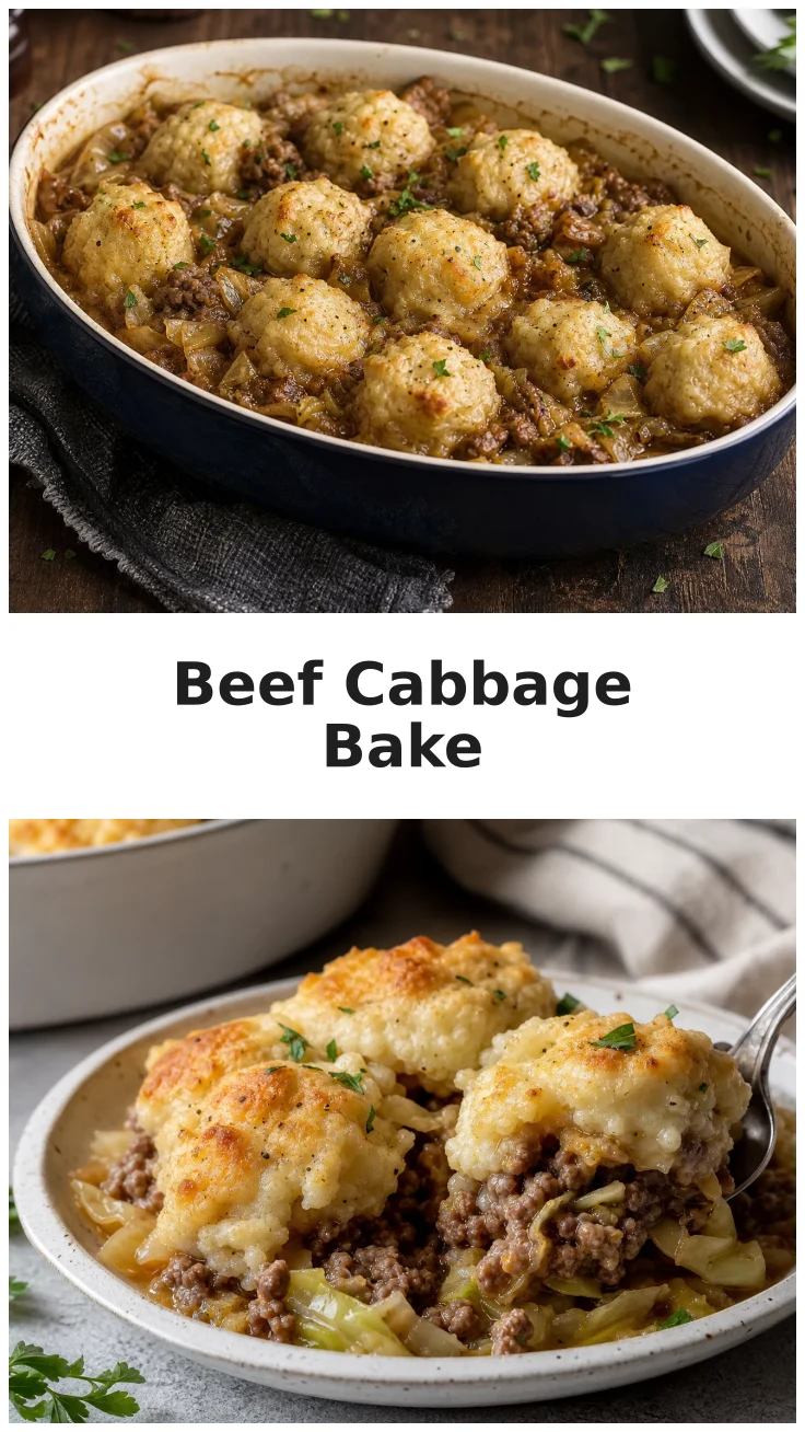 Cozy Beef Cabbage Dumpling Bake for Comforting Dinners Cozy Beef Cabbage Dumpling Bake for Comforting Dinners