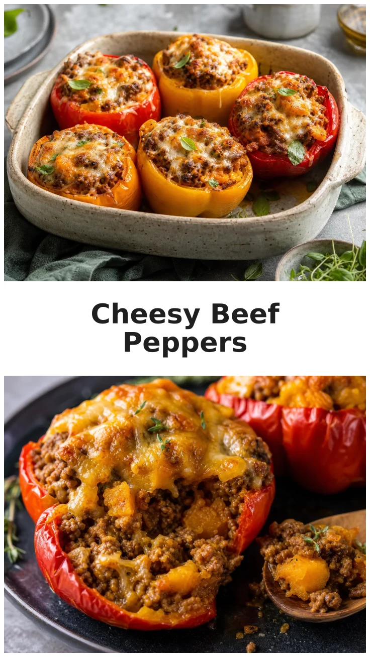 Cheesy Beef and Pumpkin Stuffed Peppers for Cozy Fall Dinners