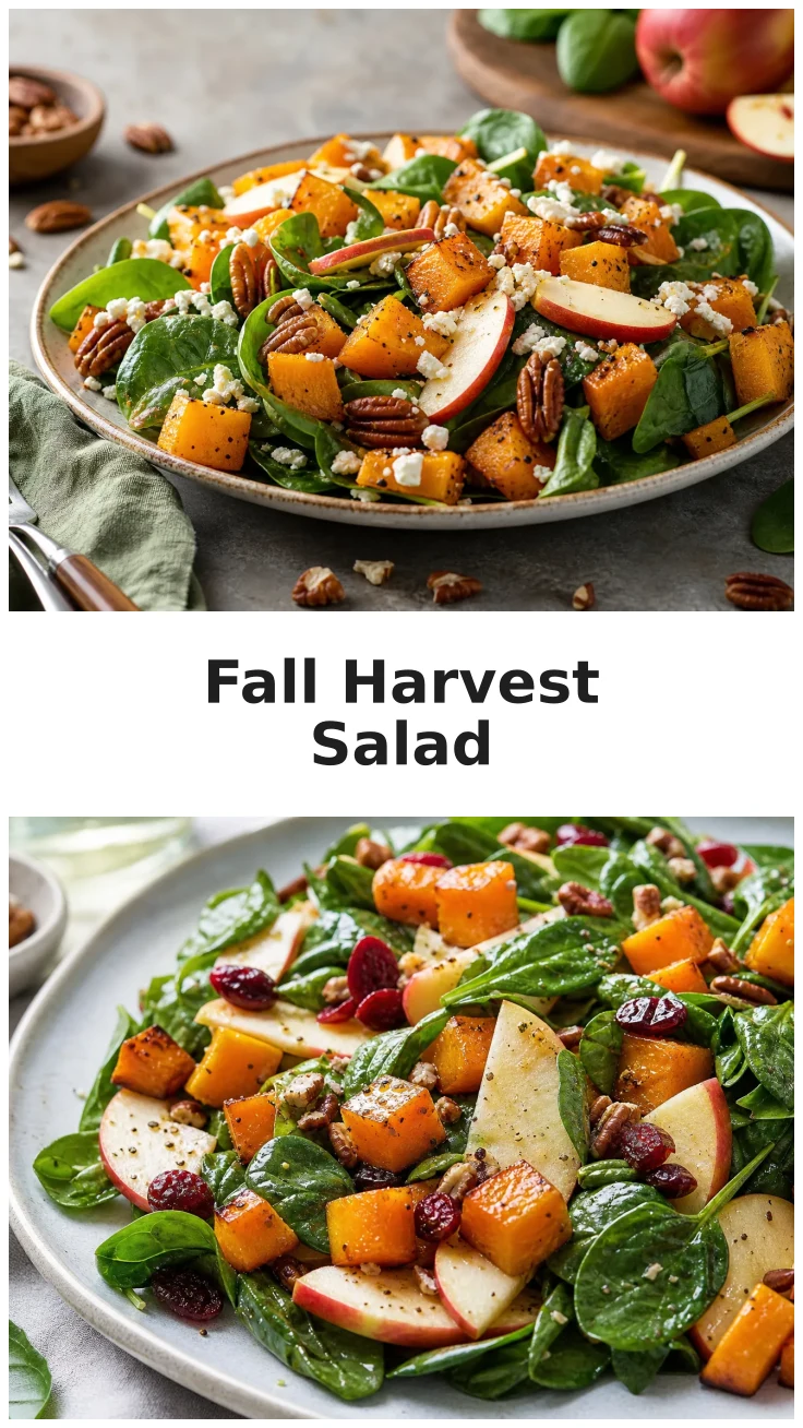 Butternut Squash Apple Spinach Salad for Fall Gatherings Butternut Squash Apple Spinach Salad for Fall Gatherings