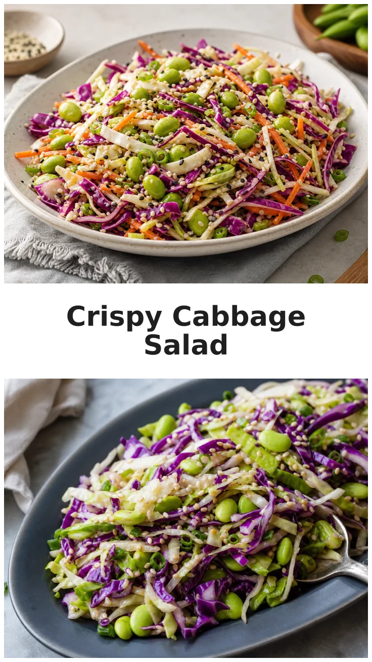 Crispy Cabbage Edamame Sesame Salad for Fresh Flavor Crispy Cabbage Edamame Sesame Salad for Fresh Flavor