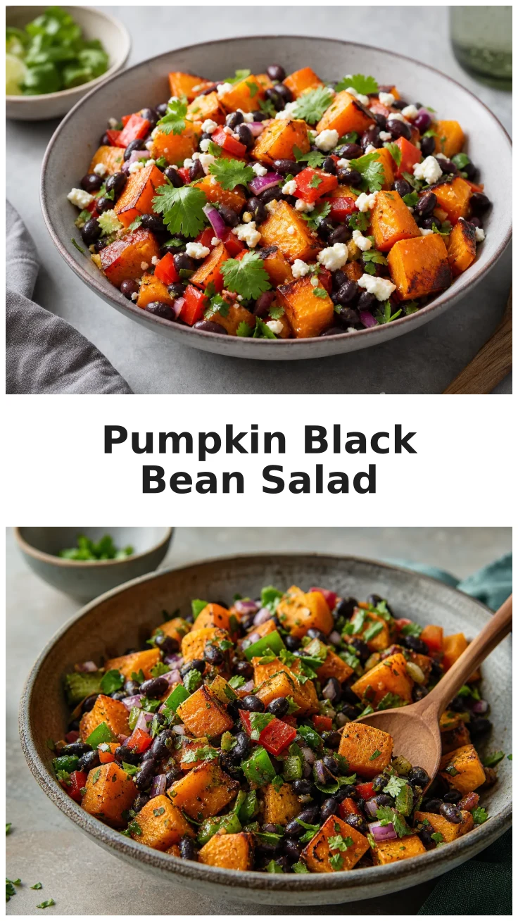 Delicious Roasted Pumpkin Black Bean Salad Recipe Delicious Roasted Pumpkin Black Bean Salad Recipe