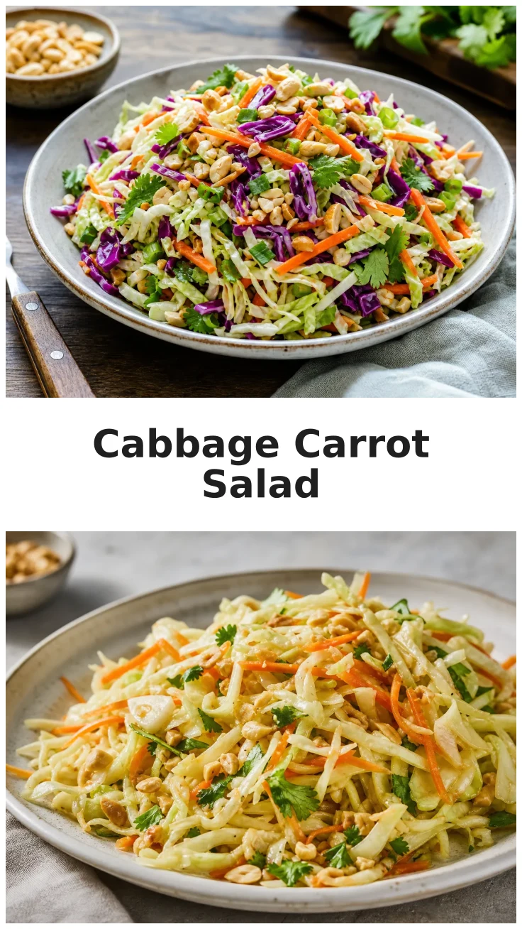 Crunchy Cabbage Carrot Peanut Salad Recipe for Fresh Flavors Crunchy Cabbage Carrot Peanut Salad Recipe for Fresh Flavors