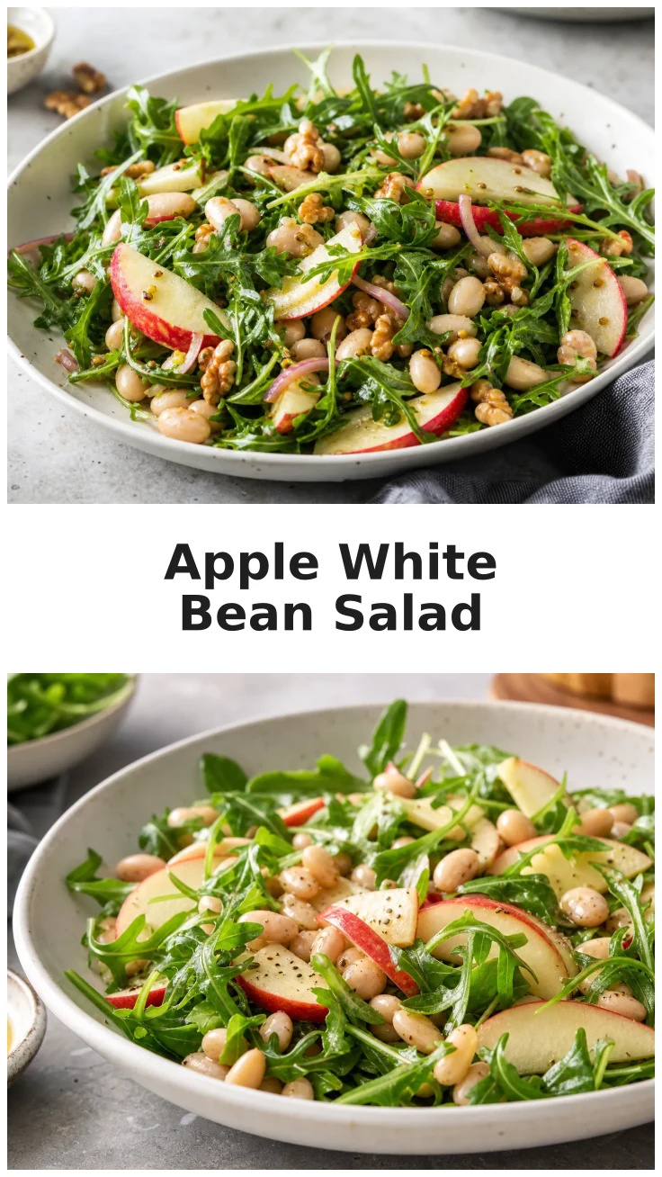 Delicious Apple White Bean Arugula Salad Recipe Delicious Apple White Bean Arugula Salad Recipe