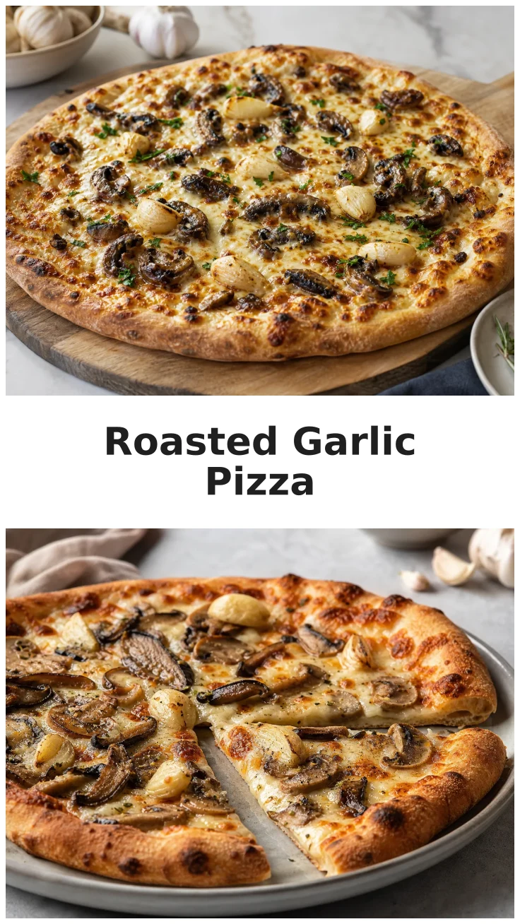 Roasted Garlic Mushroom Pizza Recipe for Cozy Nights Roasted Garlic Mushroom Pizza Recipe for Cozy Nights