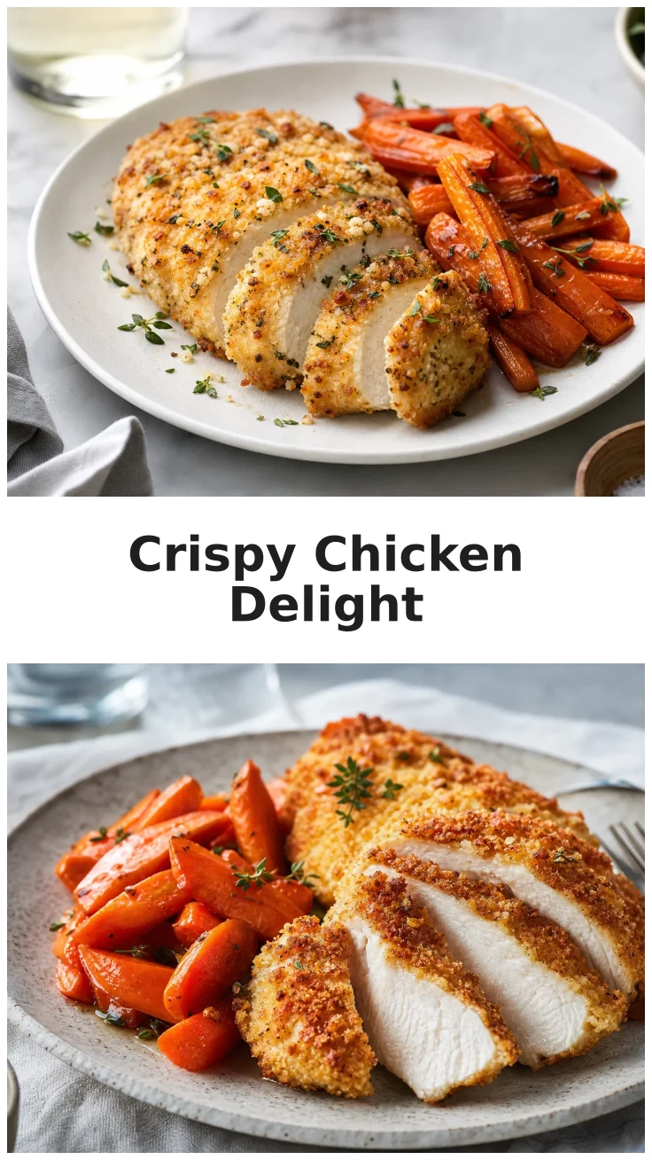 Parmesan Crusted Chicken with Maple Carrots Recipe Parmesan Crusted Chicken with Maple Carrots Recipe