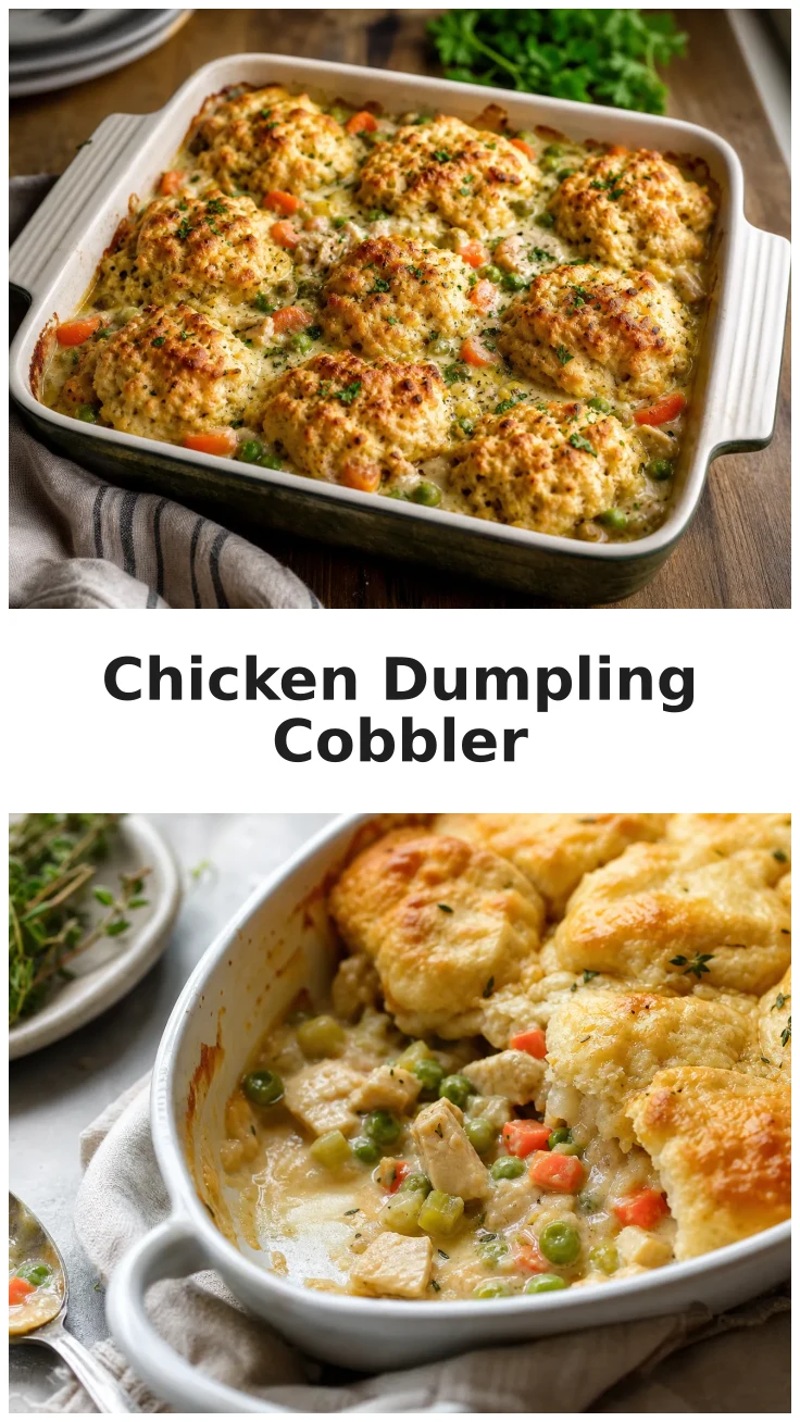 Cozy Chicken Vegetable Dumpling Cobbler Recipe