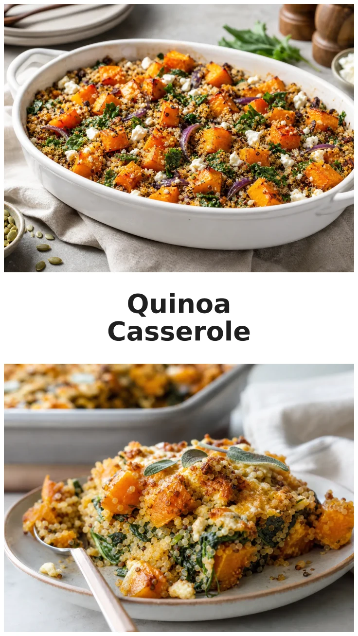Roasted Butternut Squash Quinoa Casserole Recipe