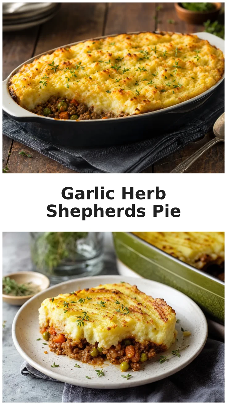 Garlic Herb White Bean Shepherds Pie Recipe for Cozy Dinners Garlic Herb White Bean Shepherds Pie Recipe for Cozy Dinners