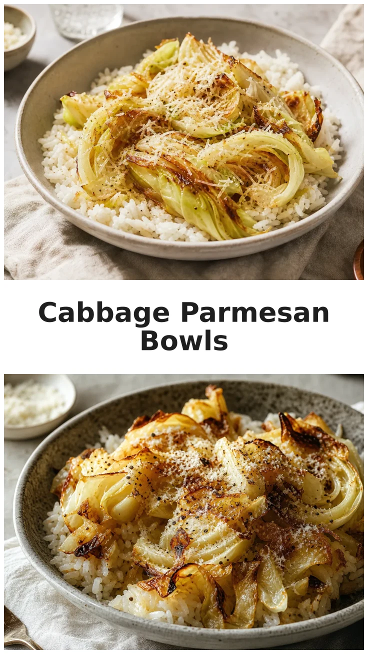 Roasted Cabbage Parmesan Rice Bowls for a Cozy Dinner Roasted Cabbage Parmesan Rice Bowls for a Cozy Dinner