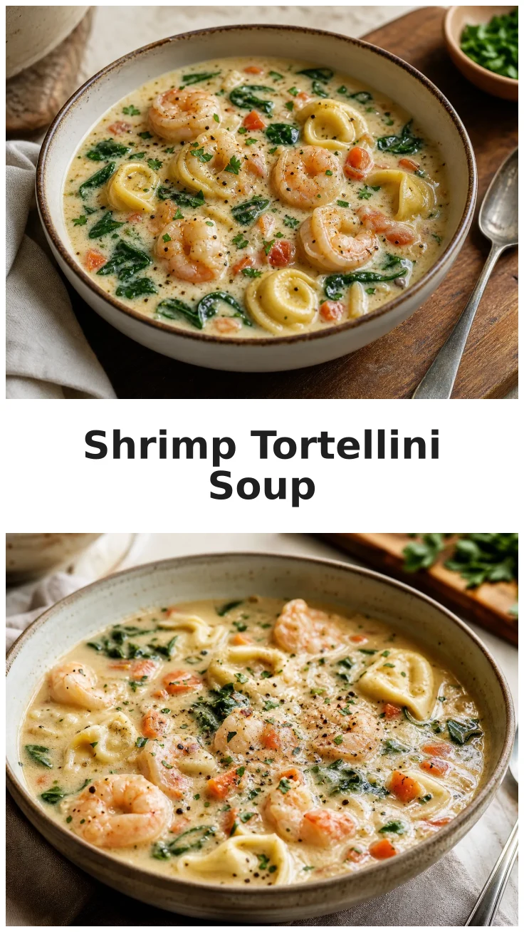 Creamy Shrimp Tortellini Soup Recipe for Cozy Nights Creamy Shrimp Tortellini Soup Recipe for Cozy Nights